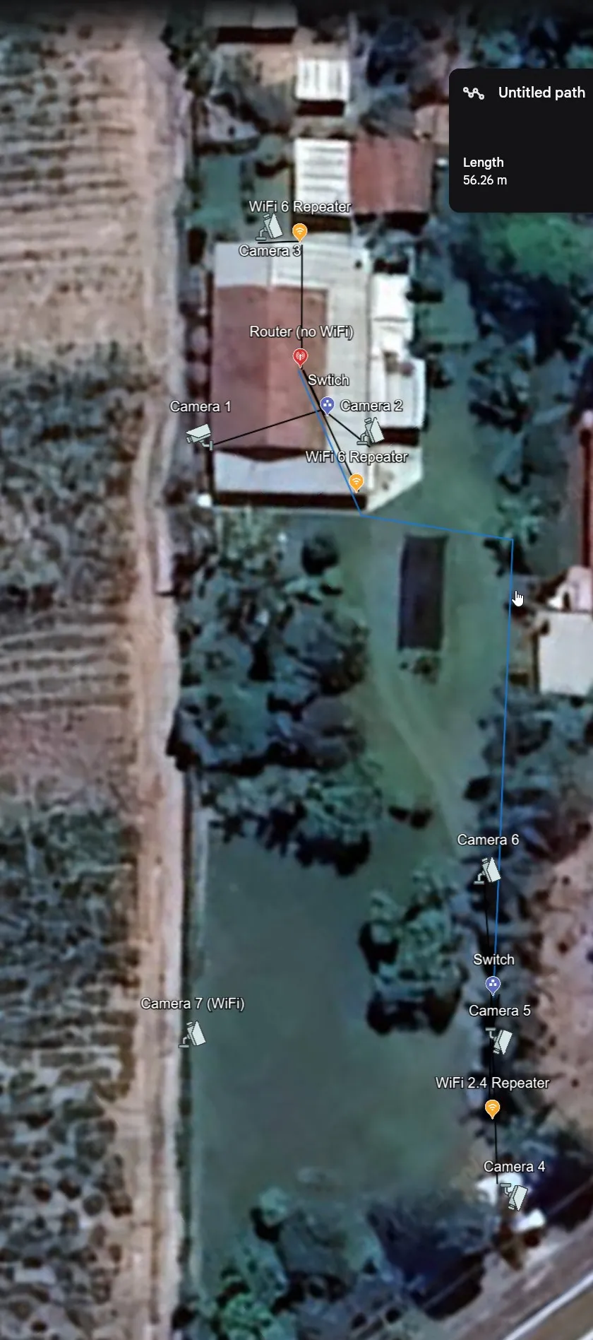 Vista aérea com a nova configuração Imagem